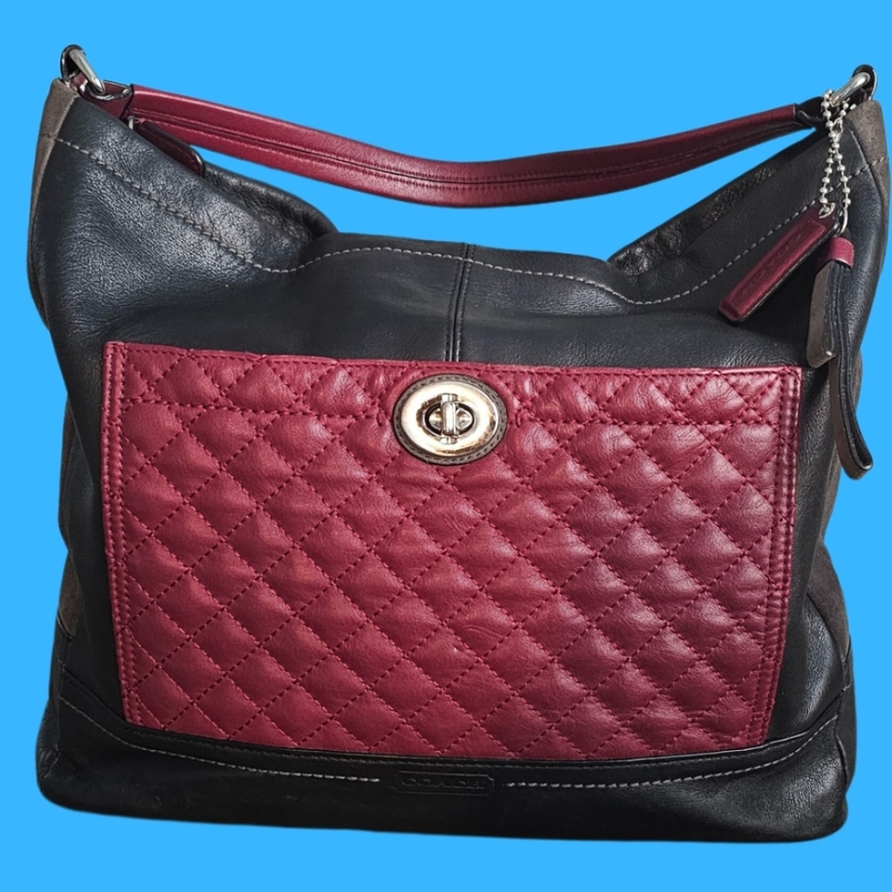 Coach Quilted Leather Tote Bag
